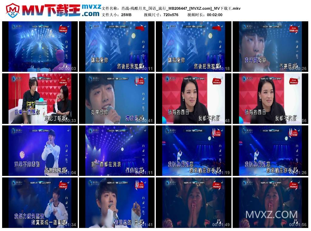 肖战-残酷月光_国语_流行_MB206447